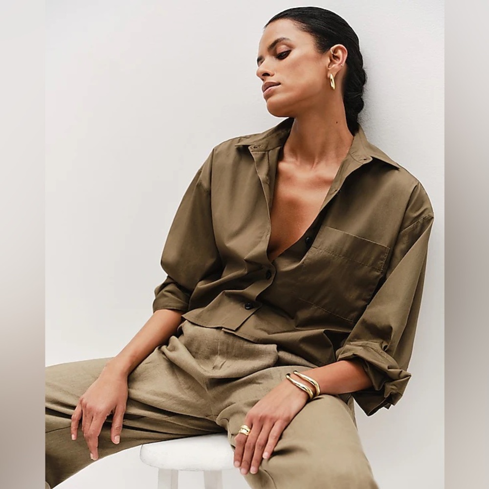 NWT Madewell Straight-Hem Shirt